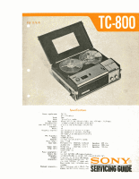 Sony TC-800 - Service Manual 